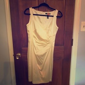 Ralph Lauren White Satin Dress